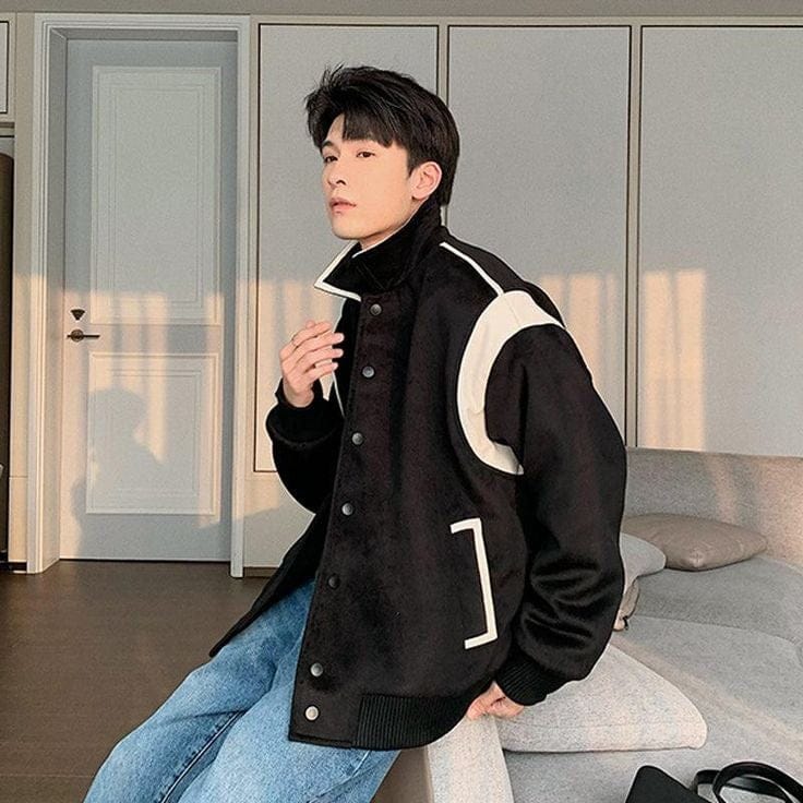 GLOID Classic Varsity Jacket – Retro Letterman Style Streetwear for Men & Women