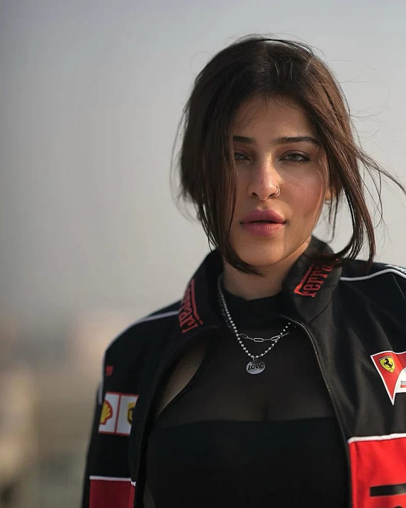 Black Ferrari-Inspired Racing Jacket – GLOID Performance Series