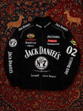 Jack Daniel's Racing Bomber Jacket | Oversized Black Streetwear Jacket