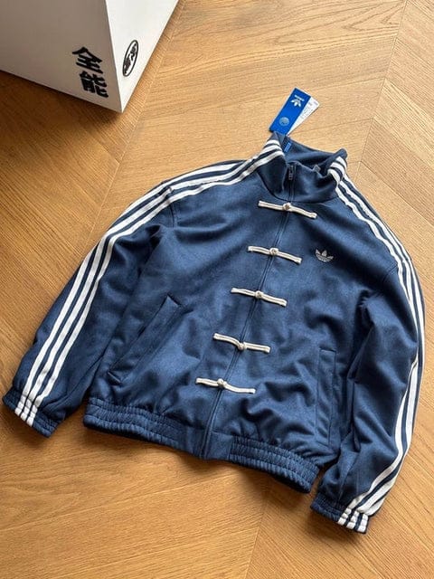 GLOID Navy Blue CNY Jacket – Oversized Korean Streetwear