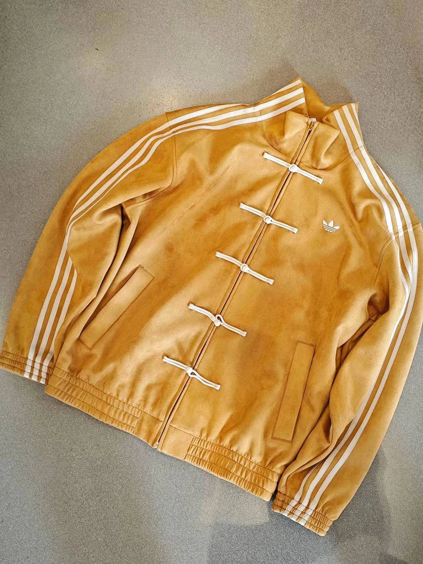 GLOID Mustard Yellow CNY Jacket – Oversized Korean Streetwear
